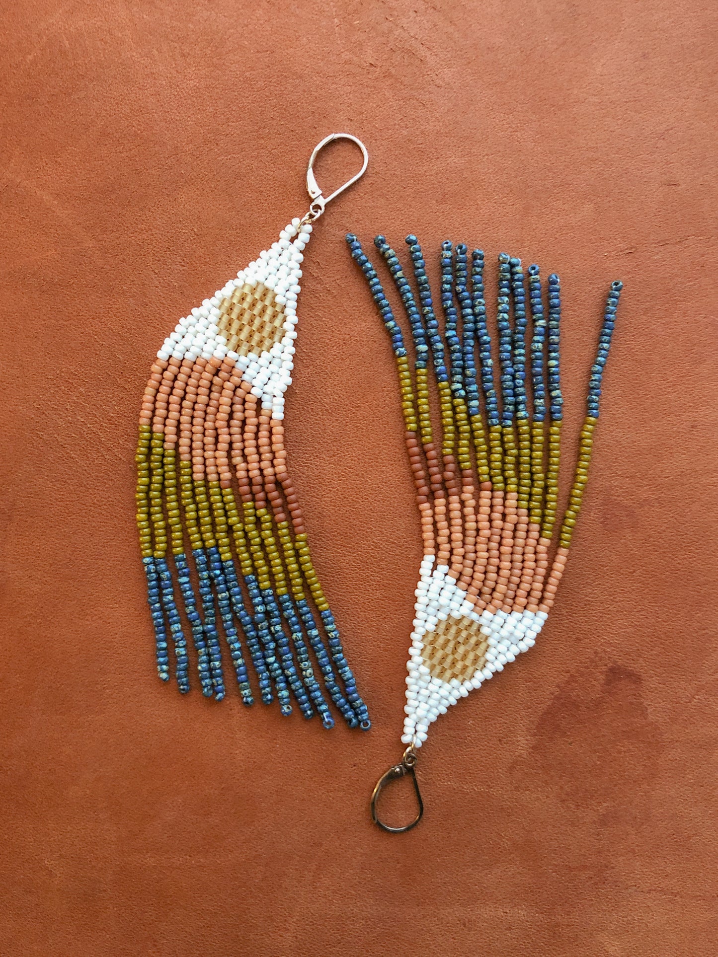 taurus beaded earrings