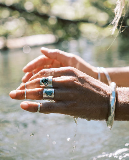 sterling silver midi ring