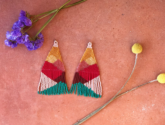 cambutal beaded earrings